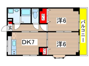 サンライズ　ヴィレッジの物件間取画像